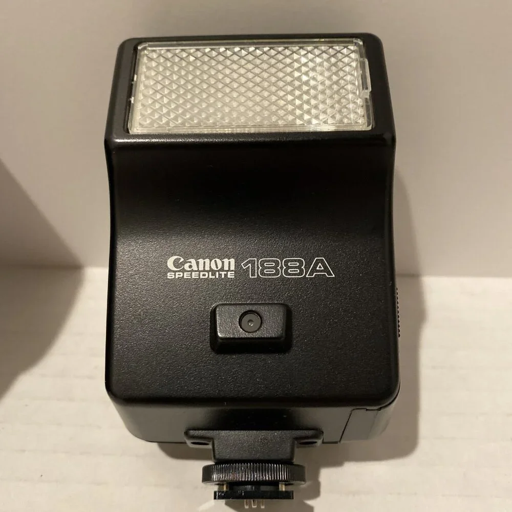 Canon Silver and Black Film Camera Kit with Lenses and Flash